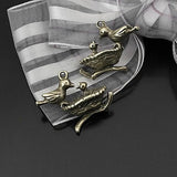 20PCS 18x14MM Antique Bronze Bird Charms Pendants DIY Jewelry Making