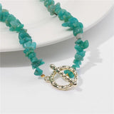 Green Aventurine Gravel Bead Necklace Reiki Jewelry