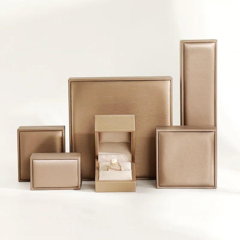 Green PU Leather Jewelry Box for Rings, Earrings, Bracelets