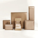 Green PU Leather Jewelry Box for Rings, Earrings, Bracelets