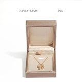 Green PU Leather Jewelry Box for Rings, Earrings, Bracelets