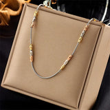 Hiphop Green Beads Layered Necklace for Women