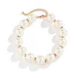 Big Pearls Necklace for Women Wedding Beads Jewelry