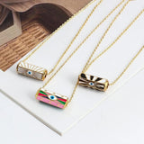 Evil Eye Charms Copper Necklace for Women