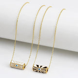 Evil Eye Charms Copper Necklace for Women
