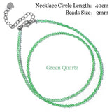 Multicolor Mini Beads Necklace 2mm Choker for Men Women