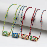 Multi-Color Rope Necklace Lucky Eye Charm Women's Choker