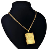 Islamic Jewelry Choker Allah Necklace Vintage Style Stainless Steel Chain