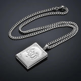 Islamic Jewelry Choker Allah Necklace Vintage Style Stainless Steel Chain
