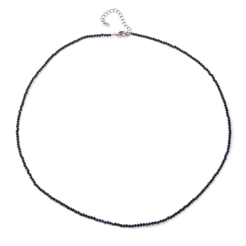 Natural Stone Chokers Tiny Spinels Beads Necklace Chain For Woman