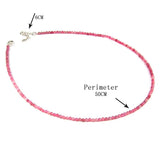 Natural Stone Chokers Tiny Spinels Beads Necklace Chain For Woman