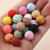 20Pcs 14mm Colorful Round Beads Silicone Chew Beads For Nursing Teether