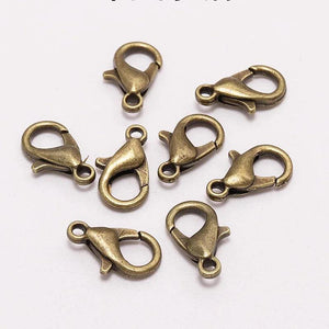 100pcs Lobster Clasps Bracelet Necklace DIY Jewelry Making Findings