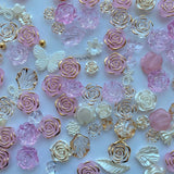 Resin Mix Rose Flower Jewelry Accessories DIY Supplies