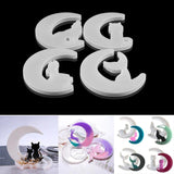 Moon Cat Mermaid Wolf Silicone UV Resin Casting Mold Jewelry Epoxy Mould Craft