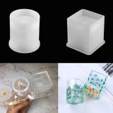 Round Brush Pot Crystal Silicone Mould DIY Epoxy Resin Necklace Pendant Mold