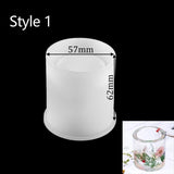 Round Brush Pot Crystal Silicone Mould DIY Epoxy Resin Necklace Pendant Mold