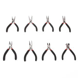 Mini Pliers Tools Set for Jewelry Making Beading Round Flat Long Needle Nose Cut