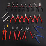 Mini Pliers Tools Set for Jewelry Making Beading Round Flat Long Needle Nose Cut