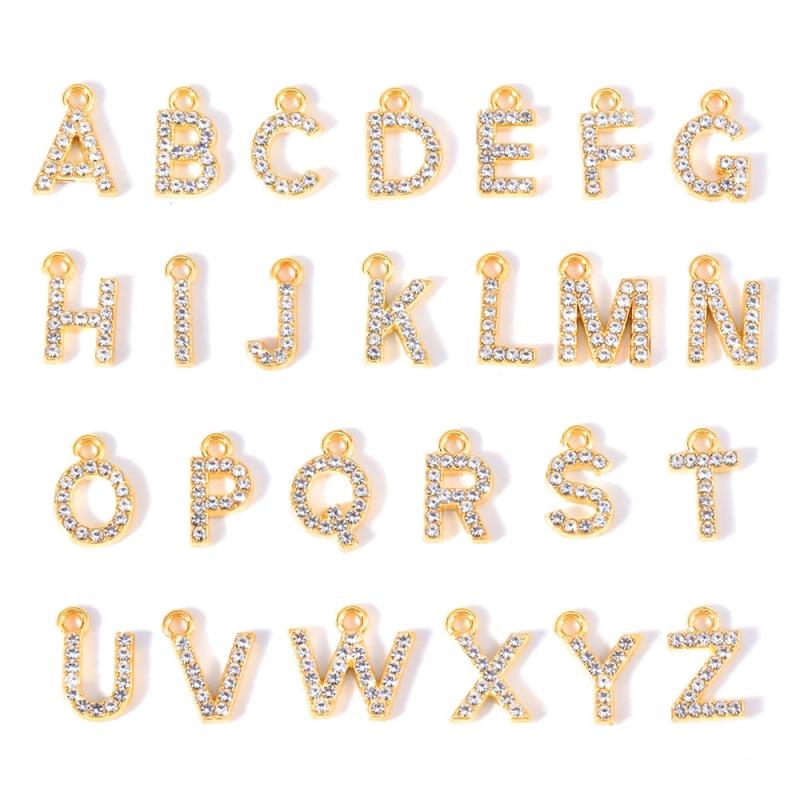 10Pcs/Set Letter Charms A-Z Name Alloy Pendant for Jewelry Making