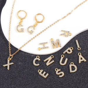 10Pcs/Set Letter Charms A-Z Name Alloy Pendant for Jewelry Making