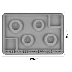 Flocked Bead Tray Board Bracelet Necklace Beading Accessories