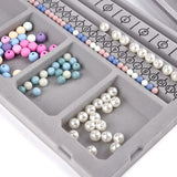 Flocked Bead Tray Board Bracelet Necklace Beading Accessories