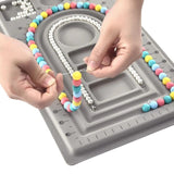 Flocked Bead Tray Board Bracelet Necklace Beading Accessories