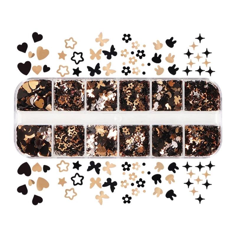 12 Grids Epoxy Resin Fillings Jewelry Making Accessories
