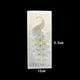 Peacock Shape UV Resin Silicone Mold for DIY Charms Making