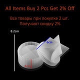 Round Stripe Storage Box Silicone Mold DIY Gift Boxes Epoxy Resin Mold