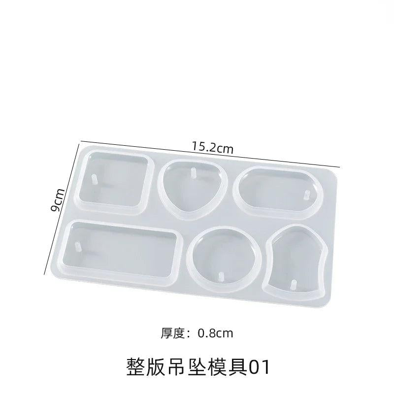 DIY Shaker Mold Earring Pendant Jewelry Tool Card Moulds