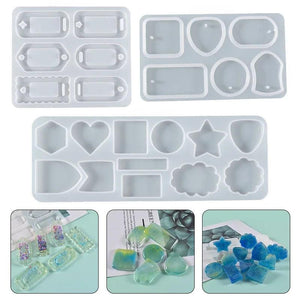 DIY Shaker Mold Earring Pendant Jewelry Tool Card Moulds