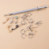 PC 3/4 Claws Jewelry Gem Beads Holder Tool Diamond Gemstones Tweezers
