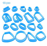 18Pcs Set Clay Earring Cutter Geometric Shape Clay Pendant