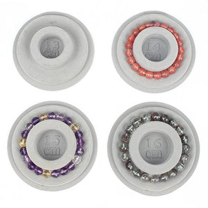 Gray Flocked Bead Board Bracelet Organizer Jewelry Making Tray
