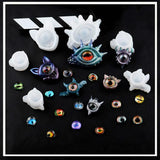 Demon Eyes Resin Jewelry Molds Halloween Decoration