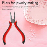 45 Steel Jewelry Bead Crimper Tool - For Jewelry Making - Red