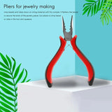 45 Steel Jewelry Bead Crimper Tool - For Jewelry Making - Red
