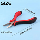 45 Steel Jewelry Bead Crimper Tool - For Jewelry Making - Red