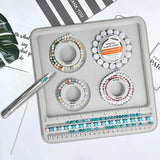 R3MC Bracelet Bead Board Flock Beading Tray DIY Craft Tool Girls