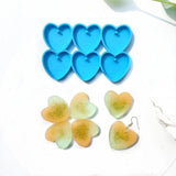 Silicone Mirror Heart Tag Mold for Resin Casting