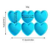 Silicone Mirror Heart Tag Mold for Resin Casting