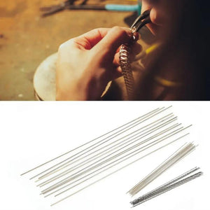 12pcs Tungsten Steel Jewelry Saw Blades Spiral Teeth Wax Engraving for Making