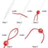5Pcs Beading Needles Curved Stainless Steel Tools For Threading Jewelry Making