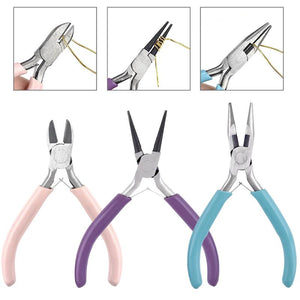 Jewelry Repair Kit Pliers Tweezers Scissors Opener Ring Tools