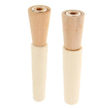 2x Mounted Felt Buffing Cone Jewelry Polishing Tool