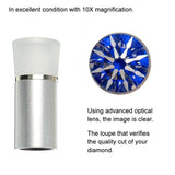 10X Magnifying Glass Diamond Ring Observation Hearts & Arrows Scope