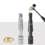 Ring Sizer Expander Stick with Rubber Hammer, Jewelry Tools for Ring Enlargement