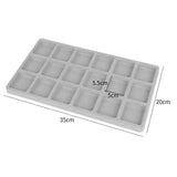 Gray Flocked Bead Board Bracelet Organizer Jewelry Making Tray